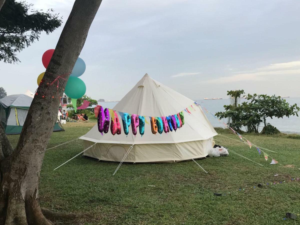 סינגפור Glamping Kaki - Medium Bell Tent מראה חיצוני תמונה